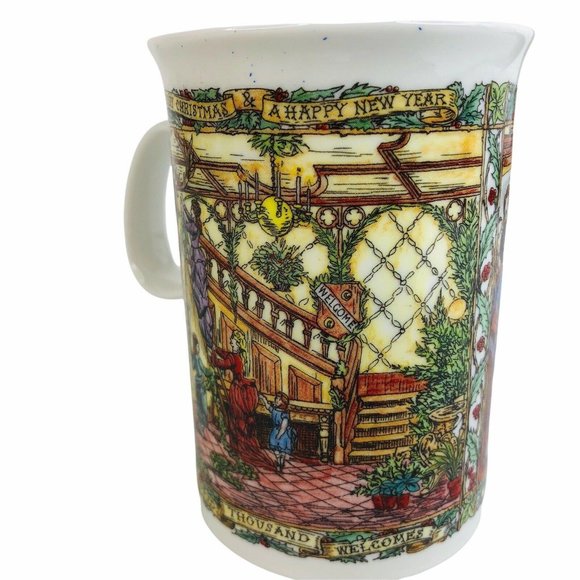 Dunoon Christmas Cheer Series Mug Scotland Stoneware Victorian Party Ceramic - Picture 8 of 8